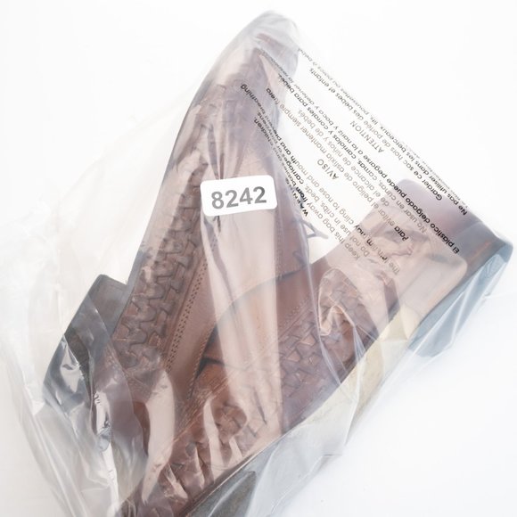 BRECOS Made in Italy Cognac brown woven leather oxfords dress shoe size 43 main image 10